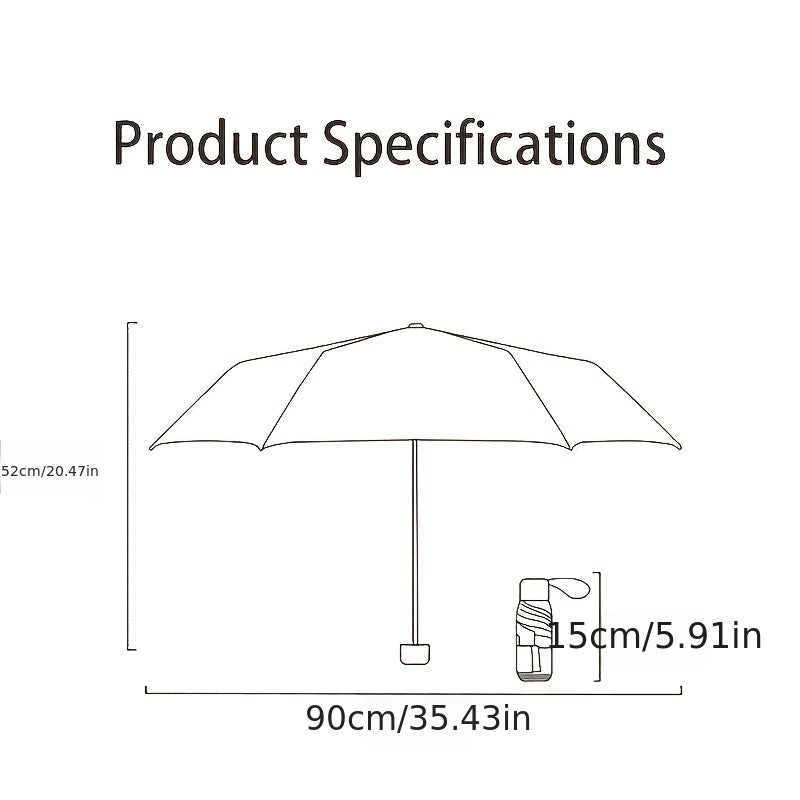 [Portable Mini Pocket Umbrella] Lightweight Portable Multi-Color Foldable Mini Pocket Umbrella | High-Quality Travel Umbrella for Christmas, Valentine's Day, Mother's Day, Women's Day, Ramadan, and Birthday Gifts