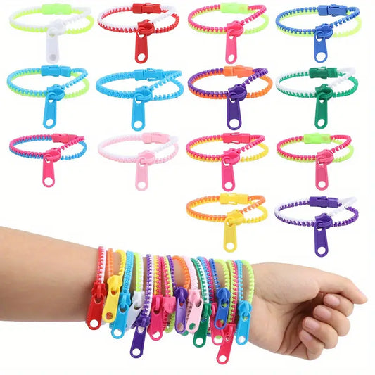 10pc Sensory Zipper Bracelets (A)