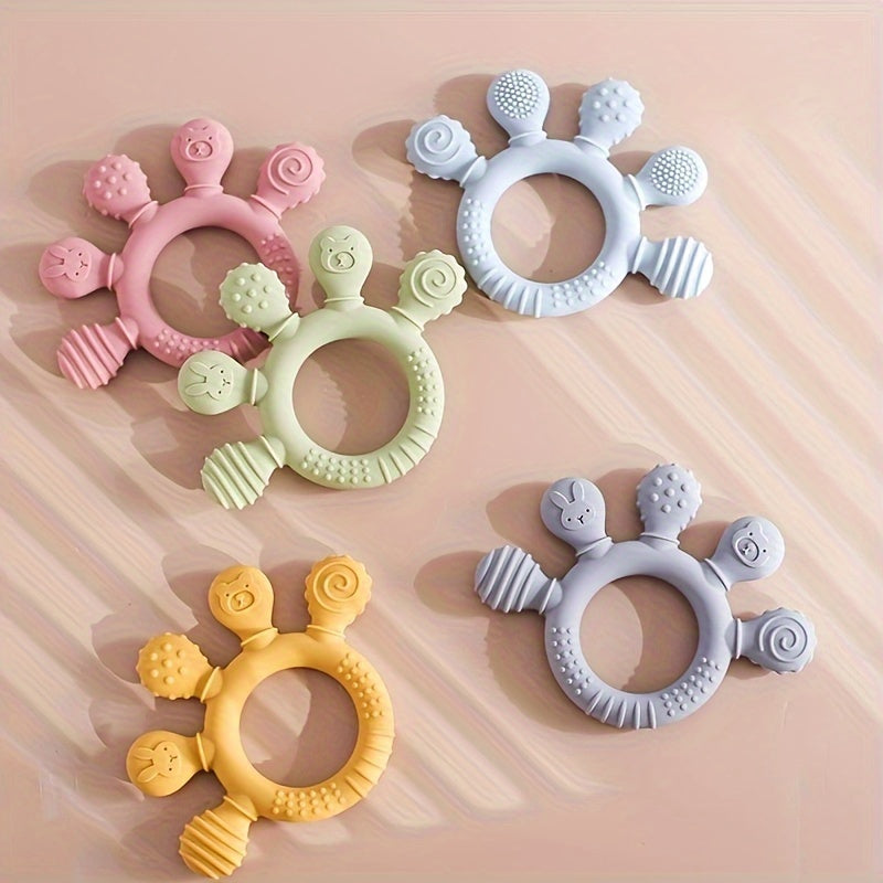 Baby Teething Toys, Baby Teethers, Food Grade Silicone Teethers,, Baby Care Rings, Toys, Gifts for Kids, Newborn Accessories