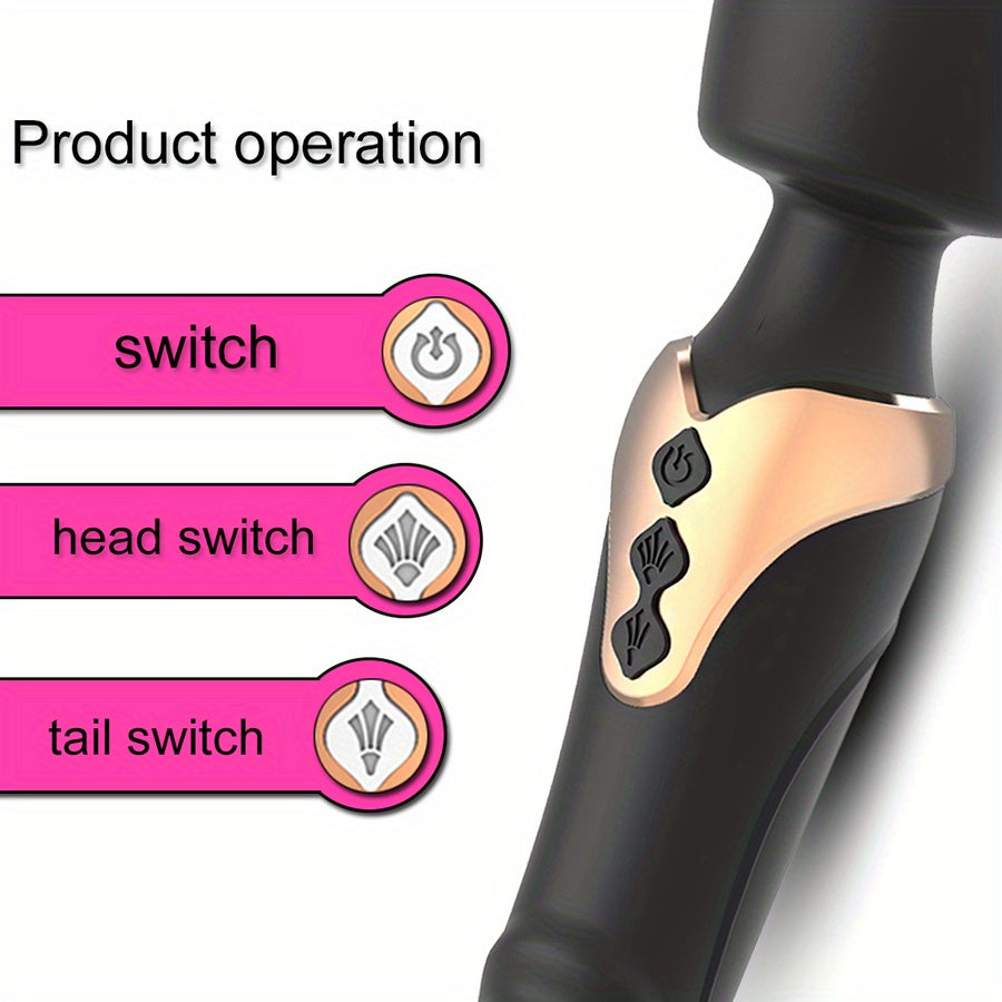Dildo - Dildo - Freegege 10-Mode AV Vibrator Dildo for Women - Rechargeable Silicone G-Spot Stimulator with 3 Speeds, 3 Modes & 3 Attachments, Ergonomic Design for Clitoral & Vaginal Pleasure, Discreet Adult Toy for Couples,