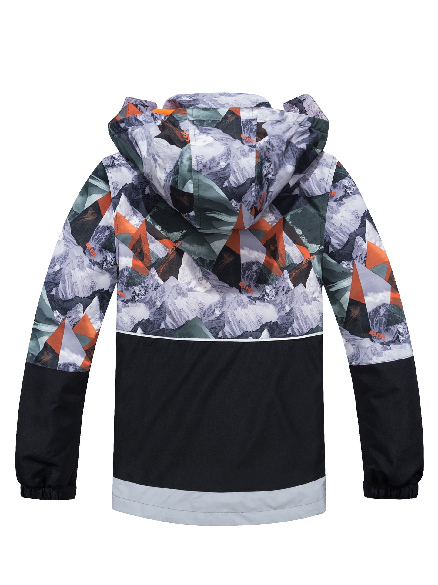 TOP&SKY KIDS Boys Lightweight High Quality Jacket with Removable Hood - Windproof Coat, Full-Zip Closure, Green/Black Camo, Machine Washable Outerwear for & Kids (Spring/Fall) - Ideal for Running, School, Travel, Kids Outdoor