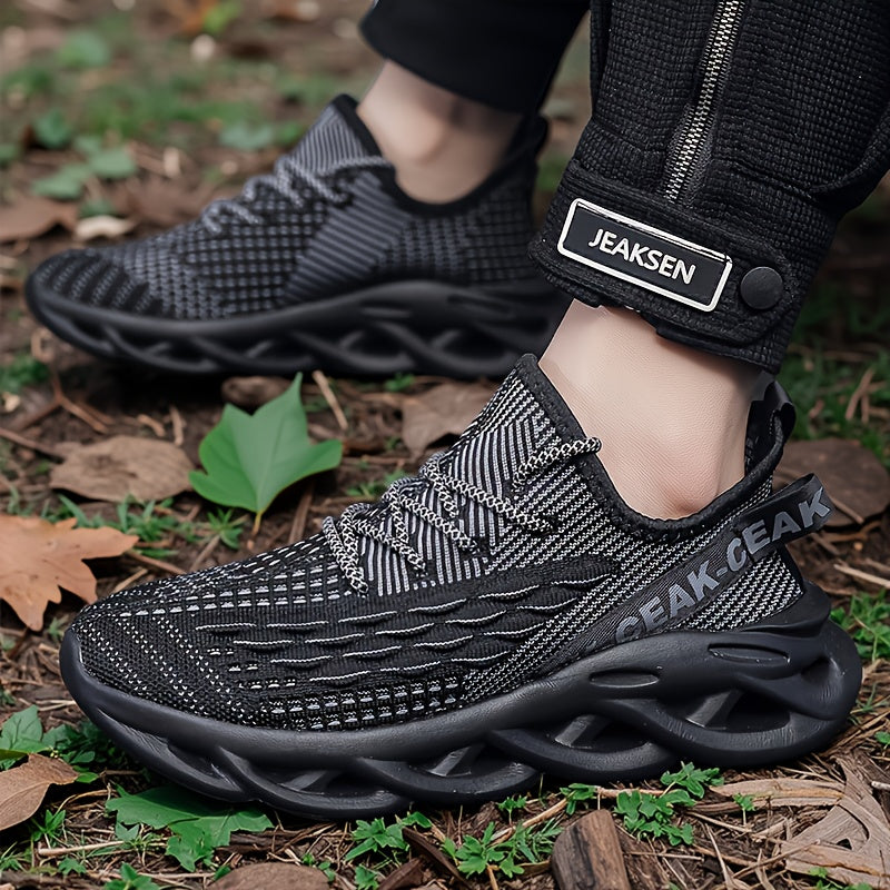Men'S Blade Sneakers, Breathable Shock Absorption Running Shoes Lightweight Non-Slip Shoes for Jogging Tennis Gym, Walking Sneakers, Athletic Shoes