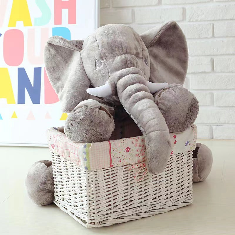 1pc Cartoon Cute Grey Elephant Plush Toy - Soft Stuffed Elephant The Perfect Friend Gift For Halloween Thanksgiving Christmas Gifts