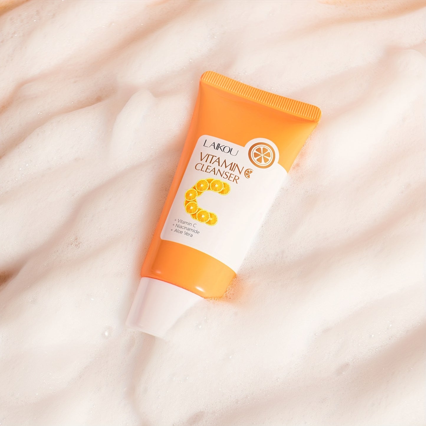 1pc Vitamin C Cleanser - Gentle Pore Cleanser for Smooth & Radiant Skin, Brightening Oil Control Facial Wash, Non-Greasy Formula, All-Season Use, for Women & Men, Skincare Routine, Daily Skincare, Gentle Skincare, Minimalist