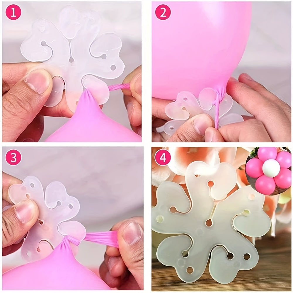 [Balloon Clips] 80/40/20pcs Balloon Clips | Flower Modeling Clip Holder Fixer for Wedding Birthday Party Decoration DIY Balloons Accessories