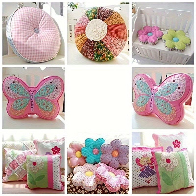 56pcs Patchwork Cloth Set, Flower Cloth, Cotton Blend Cloth, For DIY Sewing Scrapbooking Quilting Craft Patchwork 10cm*10cm/25cm*25cm