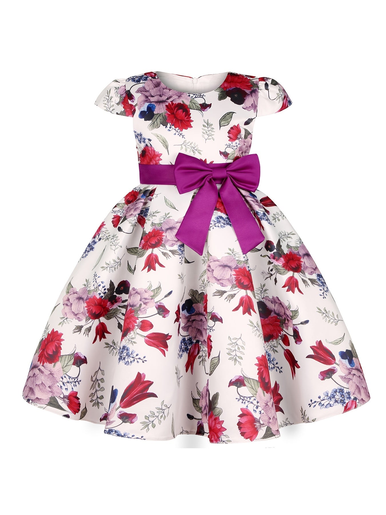 Children Eden 3-10 Years Girls Rose Print Dress