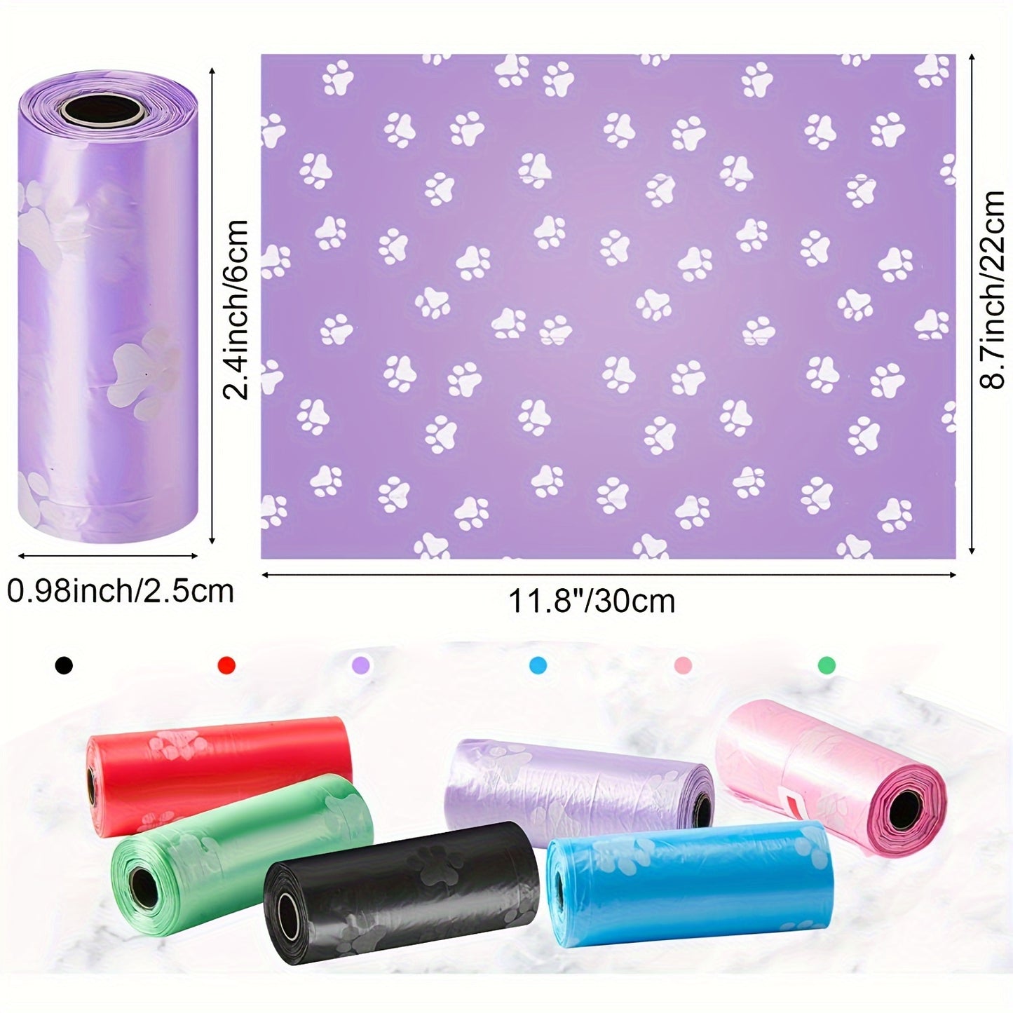 [Dog Poop Bag] 150pcs, Dog Poop Bag, Dog Waste Bags - 10 Rolls