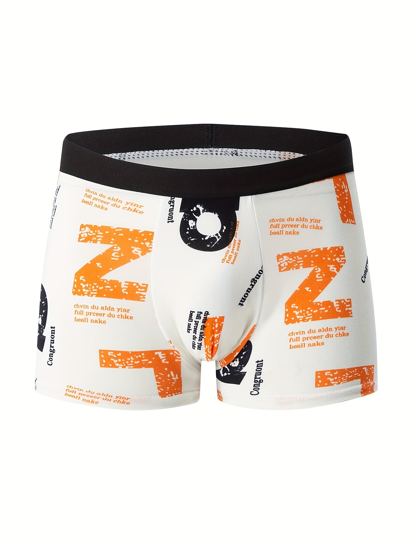 4pcs Flower Pattern Men's Underwear Boxers, Casual Boxer Briefs Shorts, Breathable Comfy Stretchy Boxer Sports Shorts