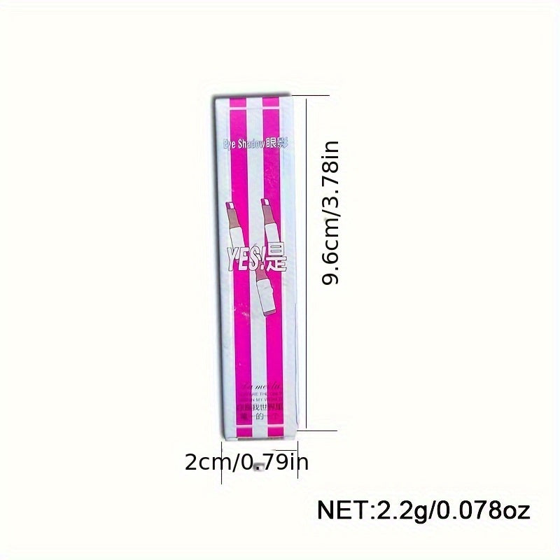 Double Color Gradient Eyeshadow Stick Waterproof And Long-Lasting Eye Makeup