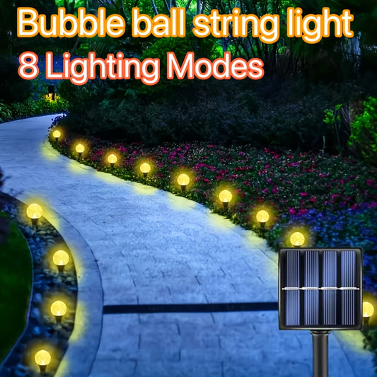 20pcs Solar Garden Lights, Outdoor Lawn Lamps with 8 Lighting Modes, Automatic On/Off, Metal Construction, Flower Theme, Push Button Control, Ideal for Christmas, Weddings, Parties, Camping, Birthday Decorations, Outdoor Deco