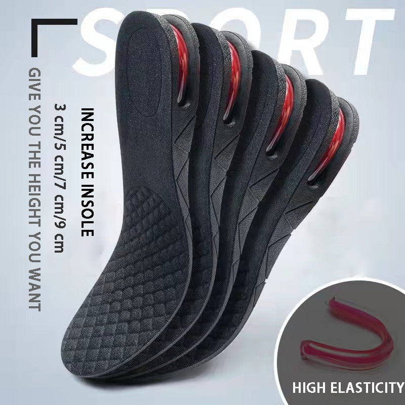 3-9cm Invisible Height Increase Insole Cushion Height Adjustable Shoe Heel Insoles Insert Taller Support Absorbant Foot Pad