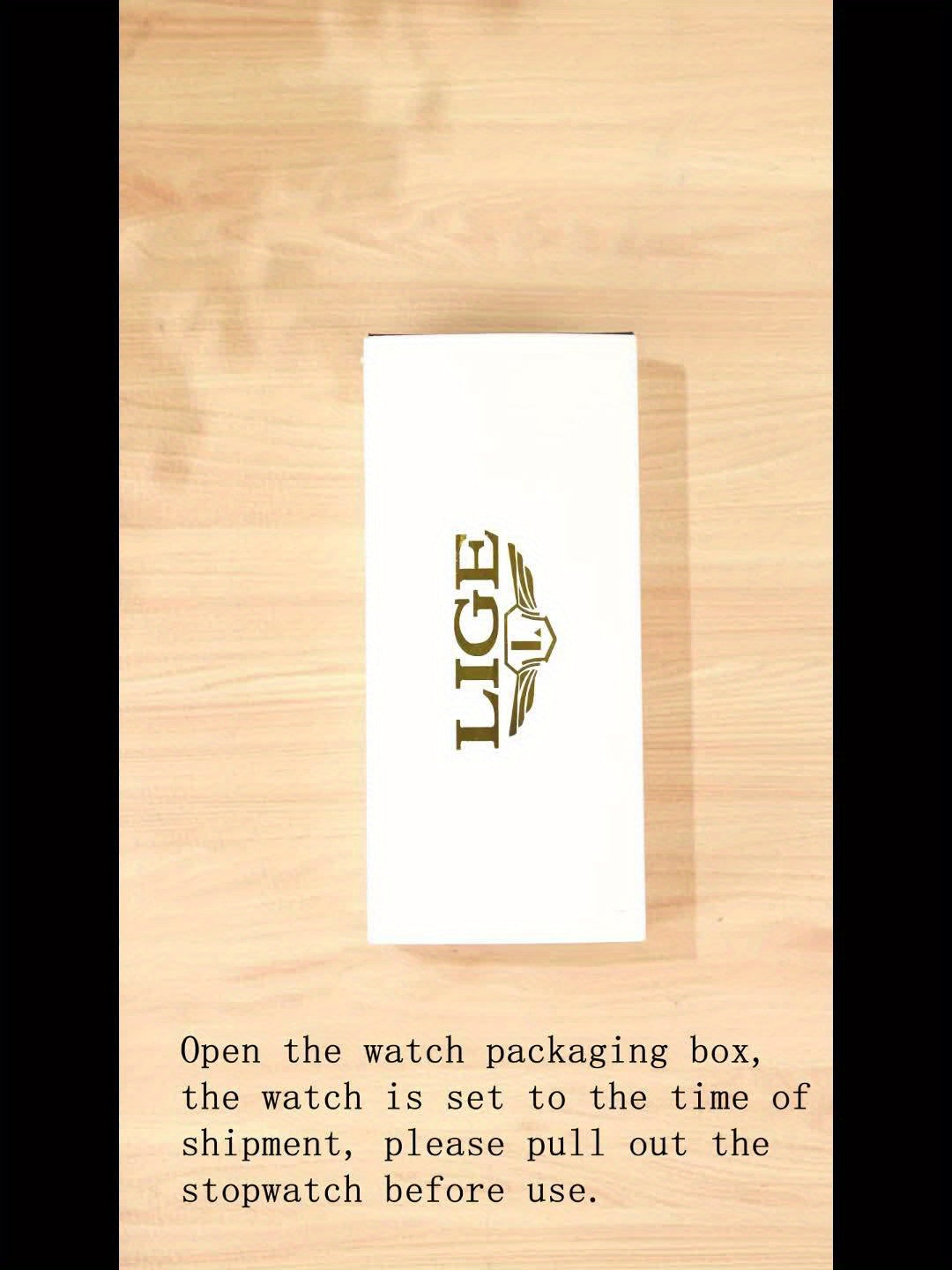 LIGE Men'S Quartz Watch | Vintage Style | Multi-Functional Chronograph | 30m | Calendar & Moon Phase | High-Quality Strap | Zinc Alloy Case, Electronic Drive | Non-rechargeable Button Battery | Luxury Business Watch, Business