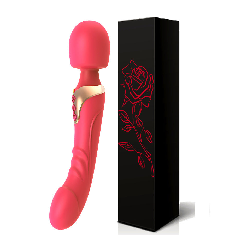Dildo - Dildo - Freegege 10-Mode AV Vibrator Dildo for Women - Rechargeable Silicone G-Spot Stimulator with 3 Speeds, 3 Modes & 3 Attachments, Ergonomic Design for Clitoral & Vaginal Pleasure, Discreet Adult Toy for Couples,