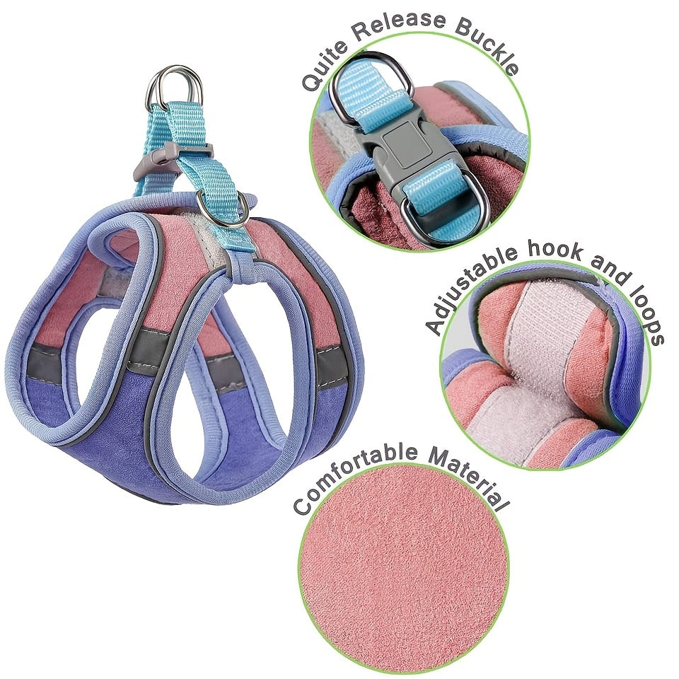 Escape-Proof Cat Harness Vest: Adjustable, Anti-Leak Walking Leash For Your Furry Friend!