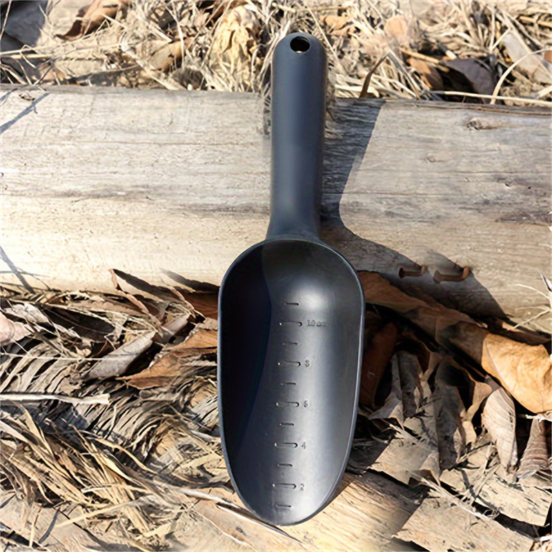 1pc Garden Shovel, Flower Vegetables Planting Soil Loosening Shovel, Plastic Succulent Plants Soil Shovels, Handheld Soil Scoop Scale Mark Loosening Soil, Plastic Potting Soil Scoop Garden Shovel Digging Tool, Garden Supplies