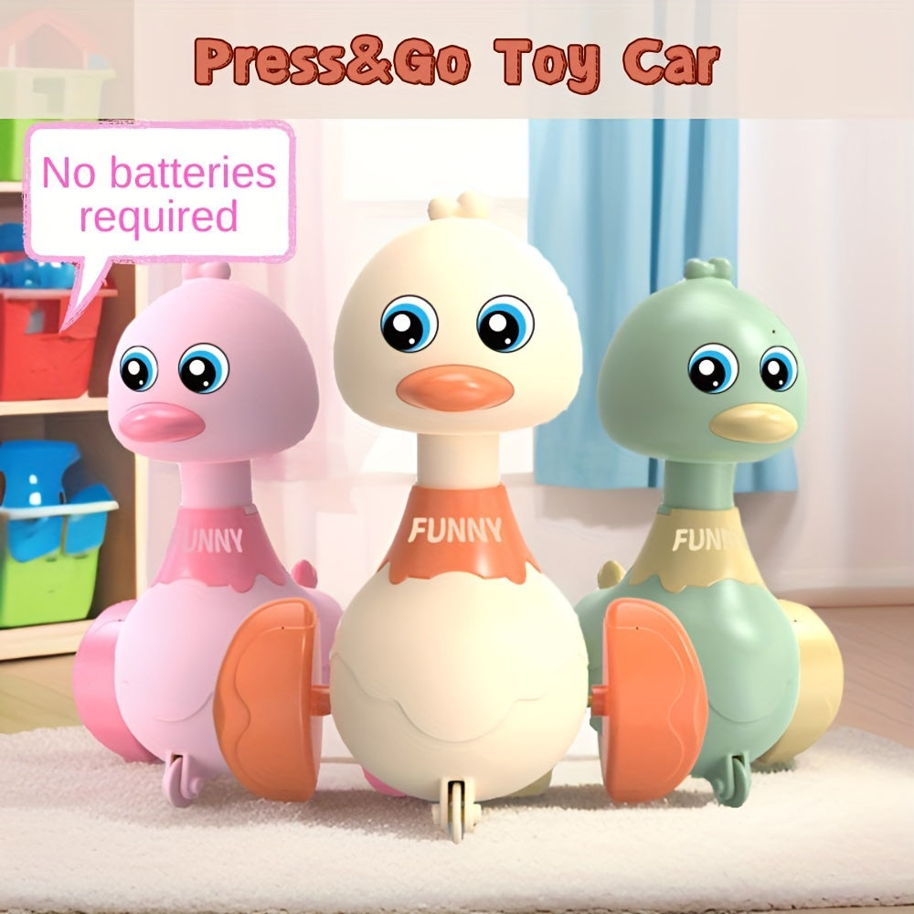 1/3pcs Children's Press Toy Car - Cute Swing Duck, No Battery Required Before Press Christmas New Year Birthday Gifts for 3 4 5 6 7 8 Years Old Boys Girls