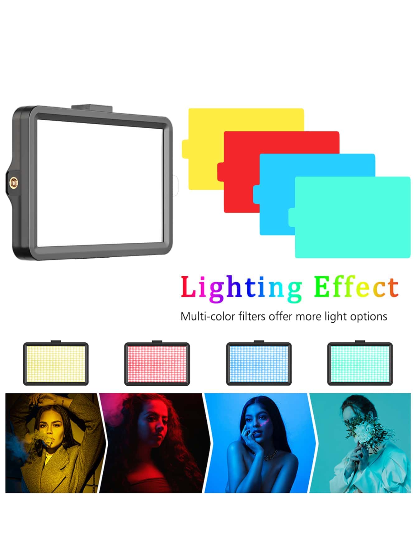 6-Inch Square Filling Lamp with Adjustable Two-Section Bracket - Perfect Gift for Birthday, Easter, Boyfriends, and Girlfriends - Black Color, Unique Design, and Easy to Assemble