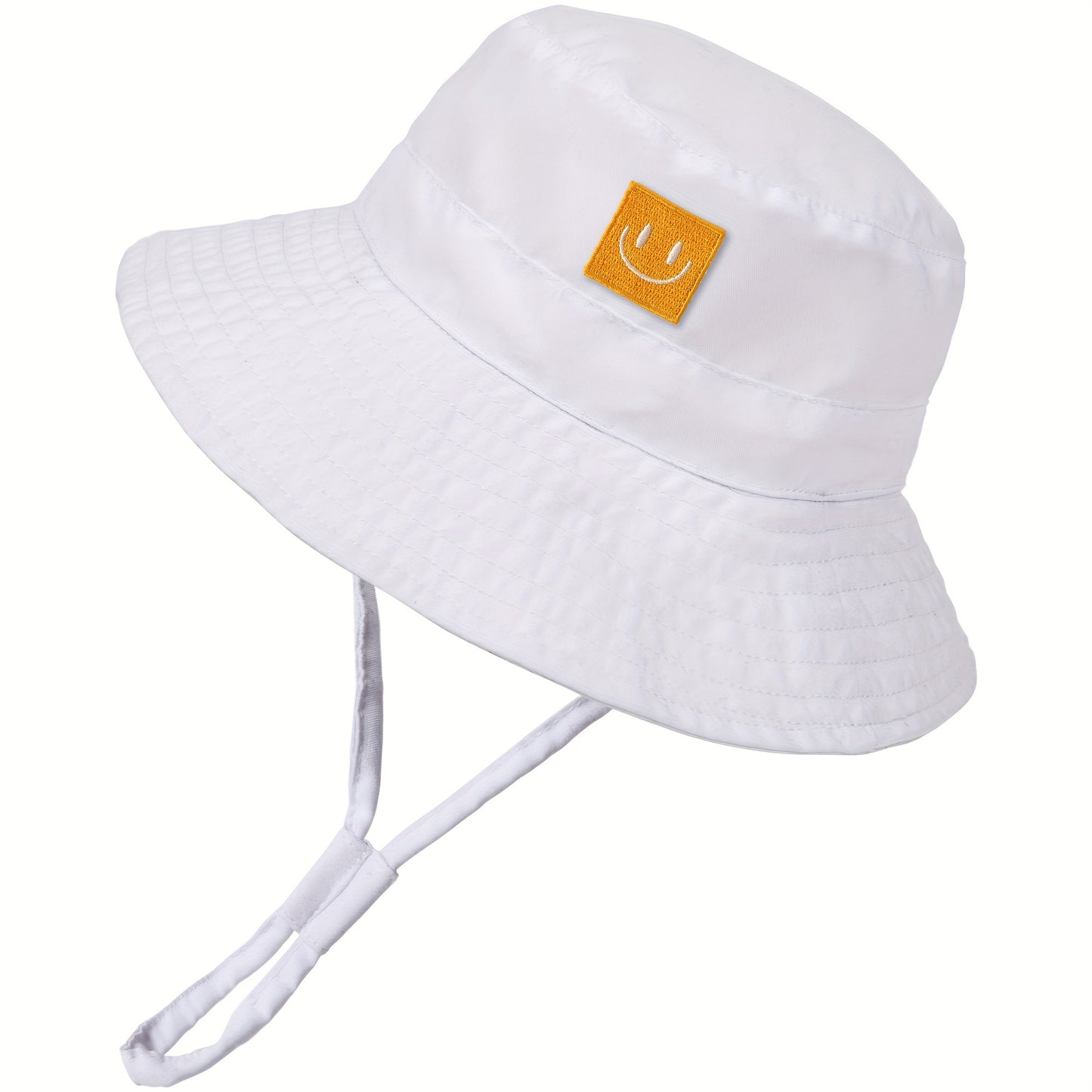 1pc Baby Sun Hat, Toddler Summer Sun Protection, Wide Brim Bucket Beach Hats For Baby Boy And Girl, Adjustable Kid Cap