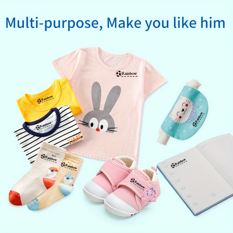 1pc Black Baby Name Stamp Custom-made DIY Gift for Children Seal Student Clothes Chapter Not Easy to Fade Security Cute Monsters Toy