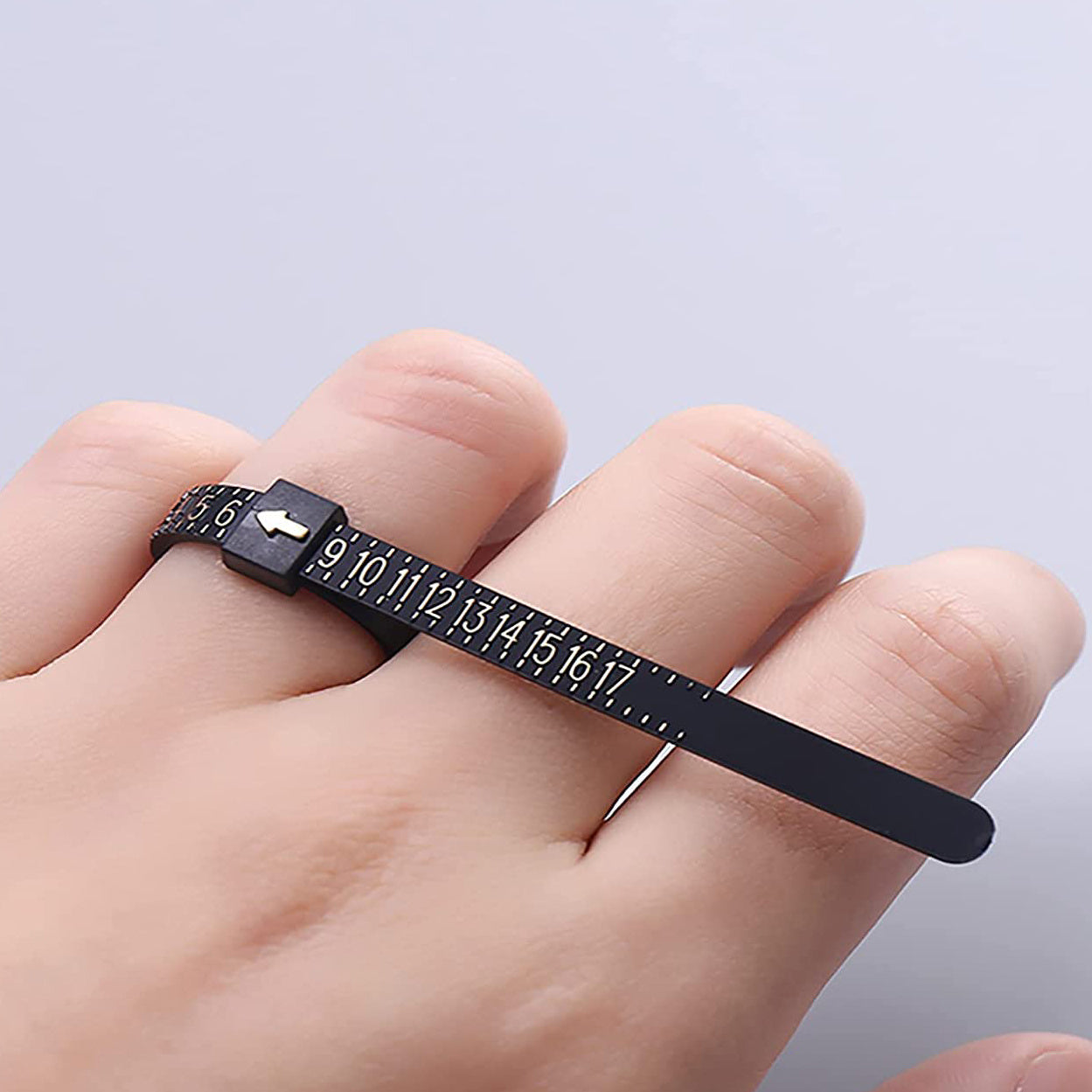 [Ring Size Measuring Tool] Reusable Finger Measuring Tool with Scale | Ring Size Measuring Tape for US Sizes - 1pc