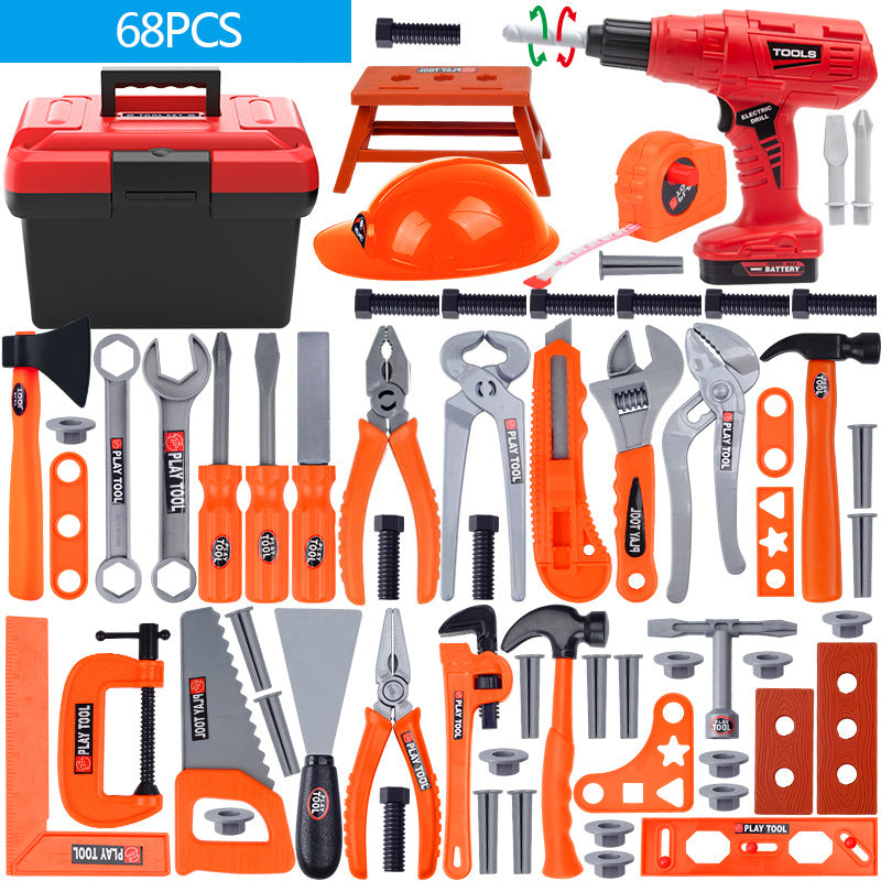 Electric Toy Drill Set: Stimulate Your Child's Imagination With This Fun Construction Studio Toy!, Halloween, Christmas, And Thanksgiving Day Gift
