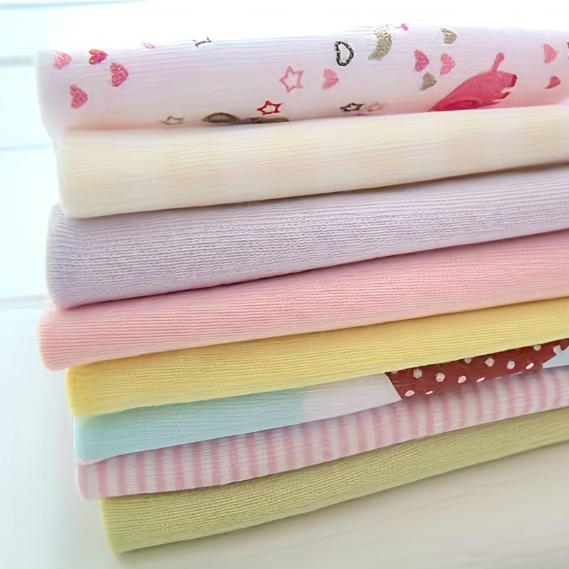 8pcs Adorable Baby Nursing & Feeding Towel Set - Soft, Absorbent, Multi-Use Washcloths, Bibs & Burp Cloths - Gentle on Sensitive Skin, Unisex for Boys & Girls - Perfect Gift for Baby Showers, Christmas, Halloween, Thanksgivin