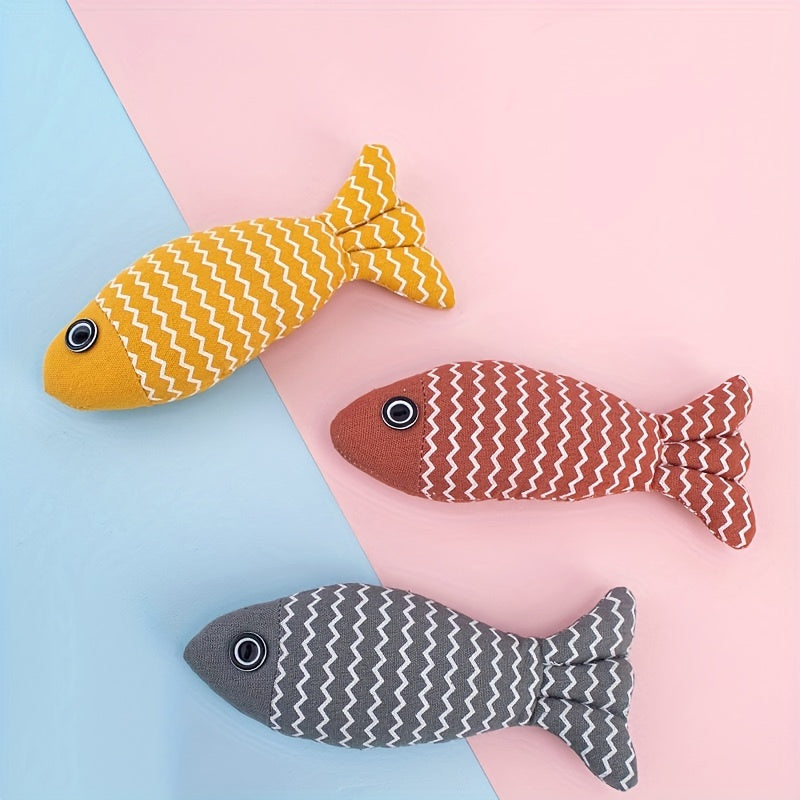Cat Toy: Realistic Durable Plush Pillows Kitten Toy For Indoor & Outdoor Pet Teeth Grinding!