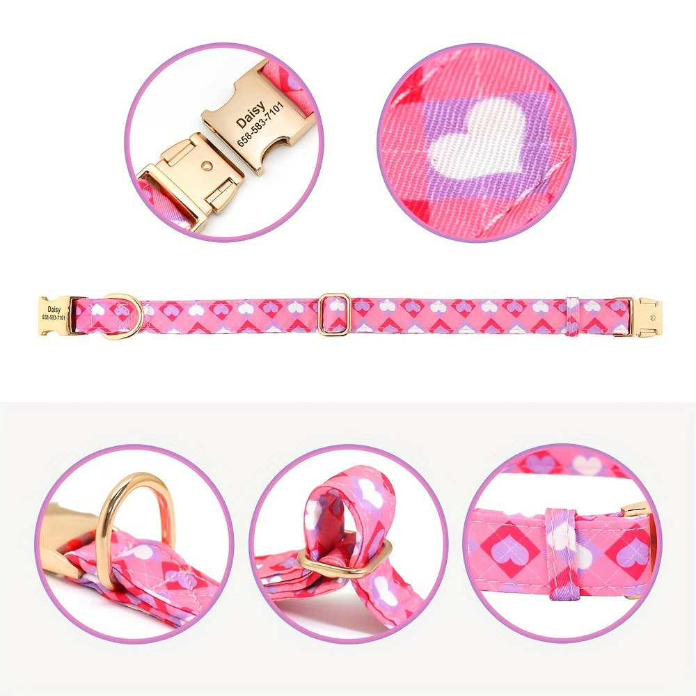 Adorable Personalized Dog Collar - Vibrant Flower & Bee Design - Custom Printed for Small & Large Pups, Durable and Adjustable, Perfect Stylish Accessory with a Personal Touch