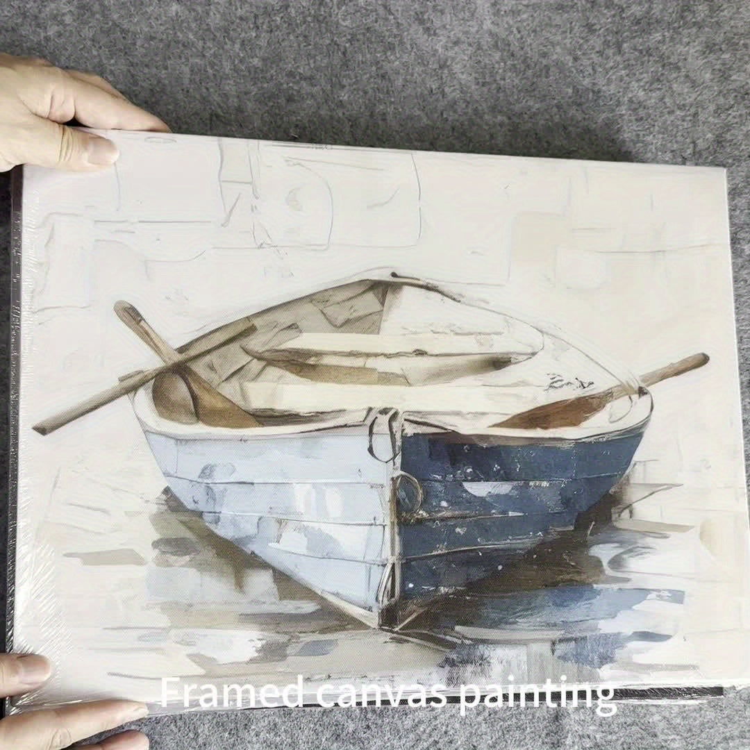 2D Flat Three 2D Printed Artworks with Frames, Including Canvas Paintings And Posters, Ready to Hang. They Feature a Modern Minimalist Style with Plant Vase Shapes, Creative Wood Carvings, And Serve As Home Decor, Wall Art, A