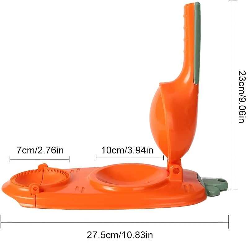 1pc, 2 In 1 Dumpling Maker, Dumpling Maker Machine, Kitchen Dumpling Making Tool Baking Pastry Manual Artifact For Pressing Dumpling Skin Wrapper Mould Dough Press Maker Great To Beginners