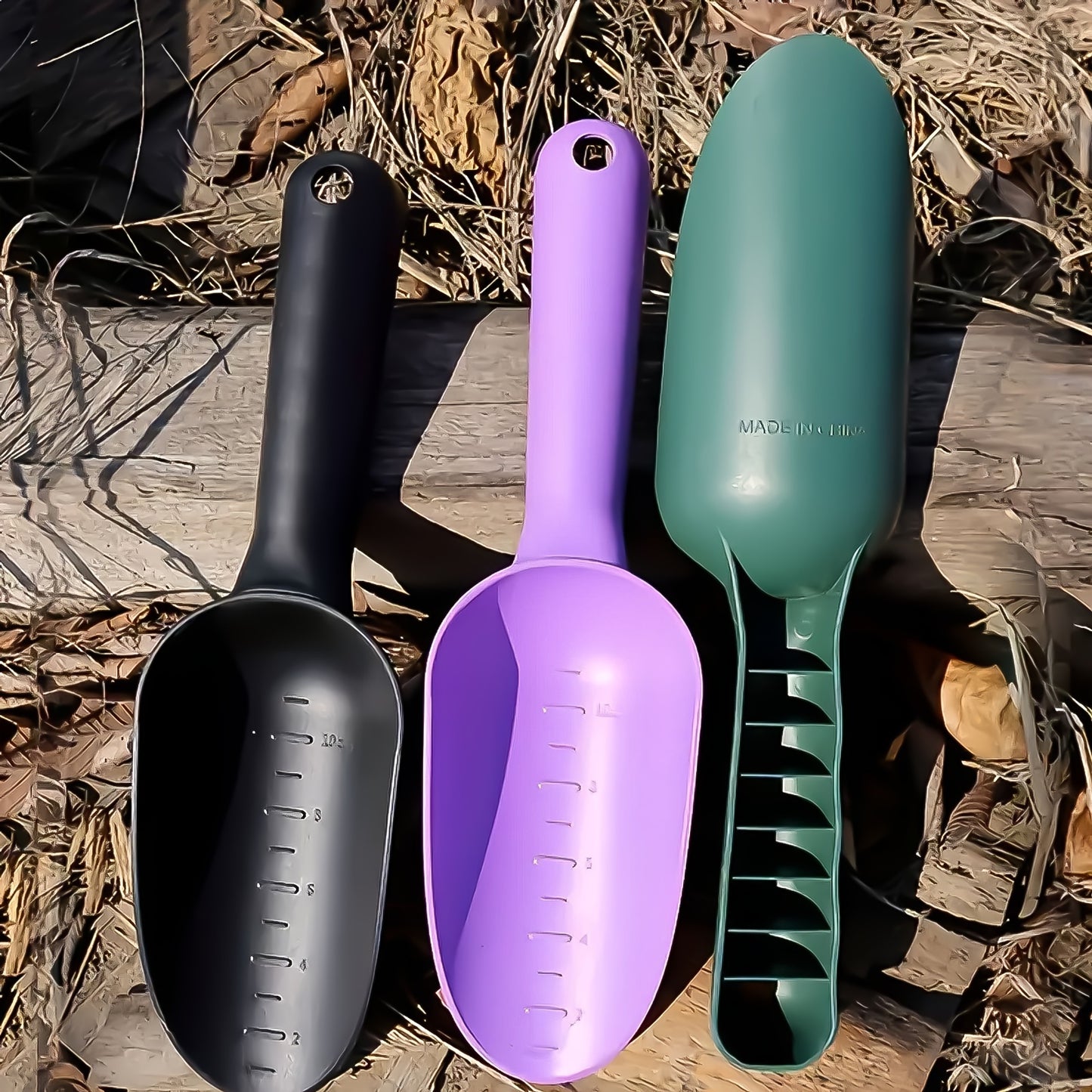 1pc Garden Shovel, Flower Vegetables Planting Soil Loosening Shovel, Plastic Succulent Plants Soil Shovels, Handheld Soil Scoop Scale Mark Loosening Soil, Plastic Potting Soil Scoop Garden Shovel Digging Tool, Garden Supplies