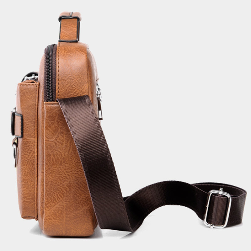 Men's Single-Shoulder Bag, Crossbody Bag, Business Messenger Bag, Shoulder Bag, Handbag, Casual Bag for Men