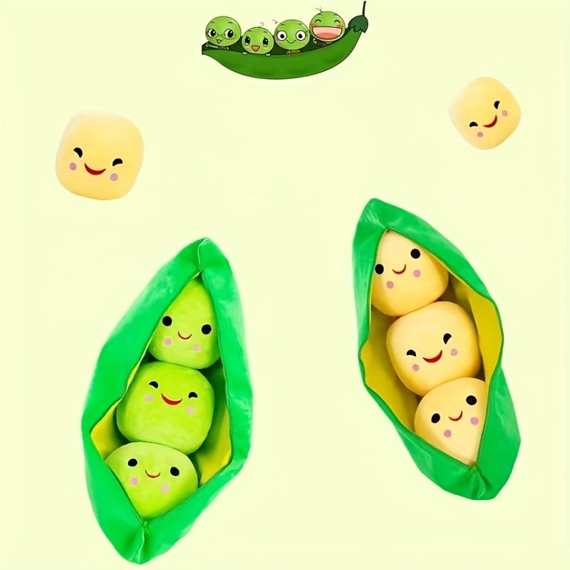 Funny Pea Pod Pillow Doll Plush Toy, Doll Pillow Plush Toy For Children Christmas, Halloween, Thanksgiving Gift