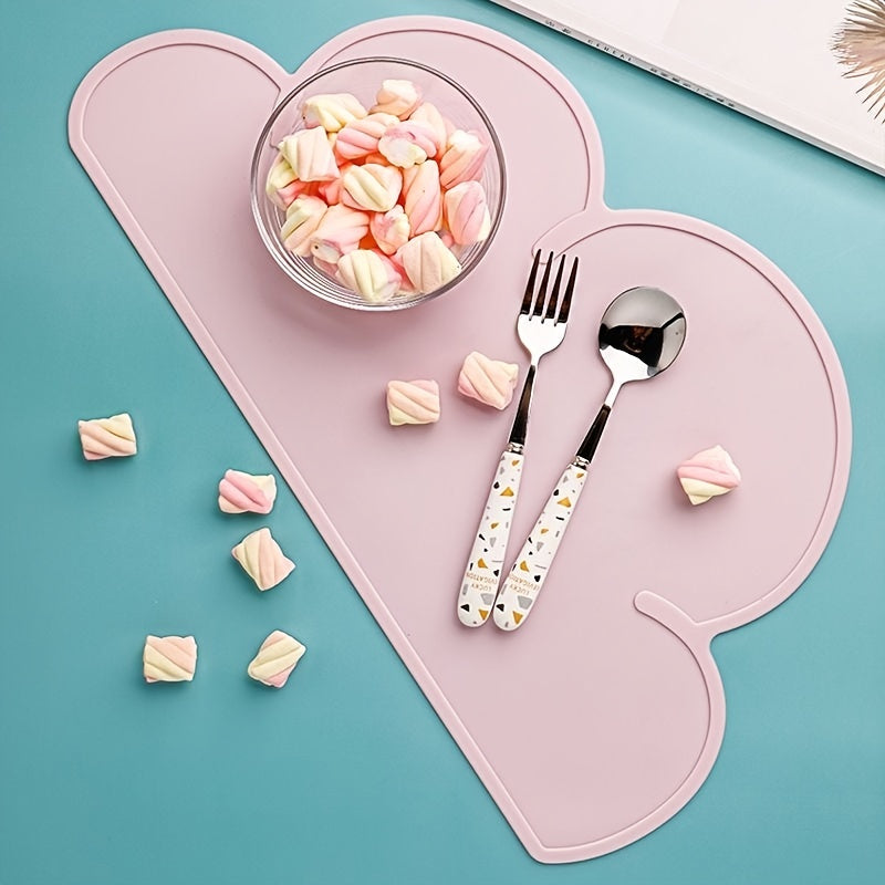 Kids Placemats, Silicone Baby Placemats for Kids Toddler Children Reusable Non-Slip Table Mats, Baby Food Mats for Restaurant