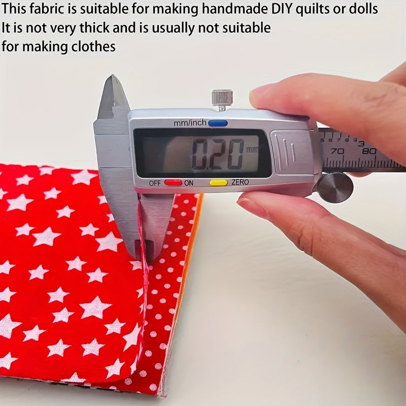 56pcs Patchwork Cloth Set, Flower Cloth, Cotton Blend Cloth, For DIY Sewing Scrapbooking Quilting Craft Patchwork 10cm*10cm/25cm*25cm