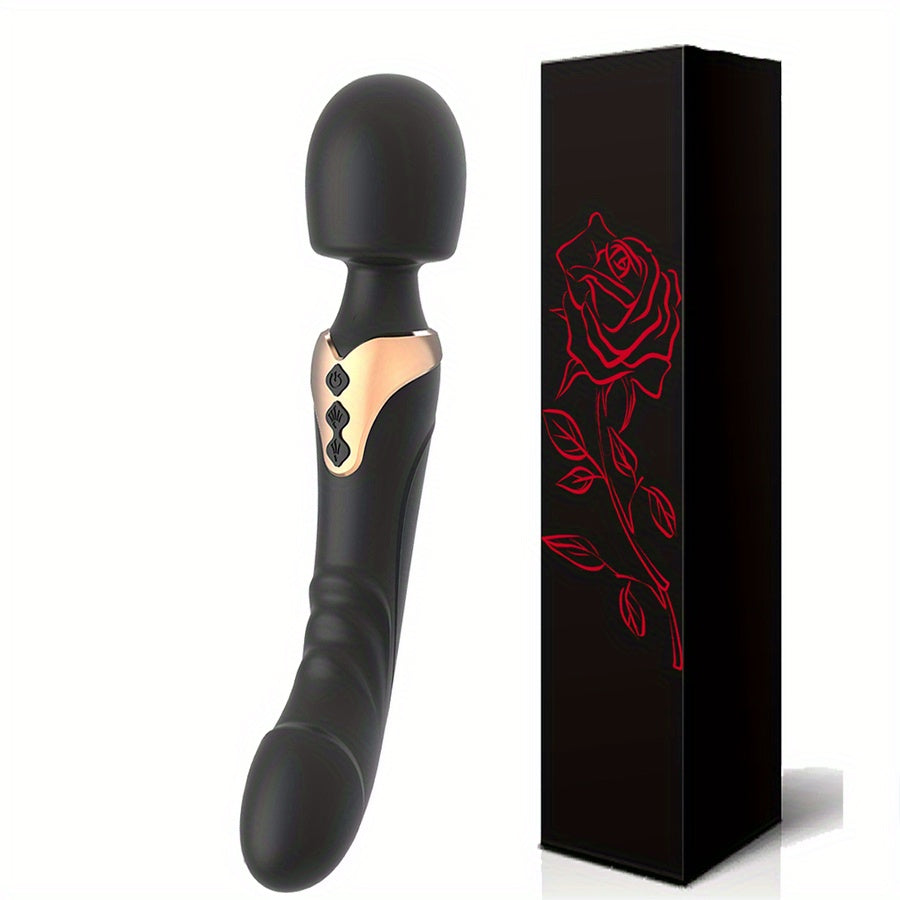 Dildo - Dildo - Freegege 10-Mode AV Vibrator Dildo for Women - Rechargeable Silicone G-Spot Stimulator with 3 Speeds, 3 Modes & 3 Attachments, Ergonomic Design for Clitoral & Vaginal Pleasure, Discreet Adult Toy for Couples,