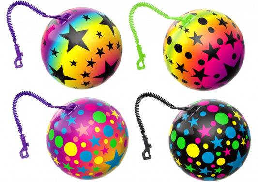 Stars Bright 10" ( 25cm ) Football With Keychain / Keyring