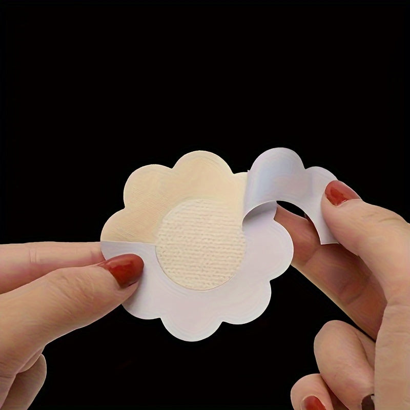 10/20/50/100pcs Disposable Invisible Nipple Covers - Ultra-Thin Breathable Non- Fabric, Anti-Convex Point Design, Round & Flower Shapes for Seamless Under Clothing, Women's Fashion & Lingerie Accessories, Discreet Underwear,