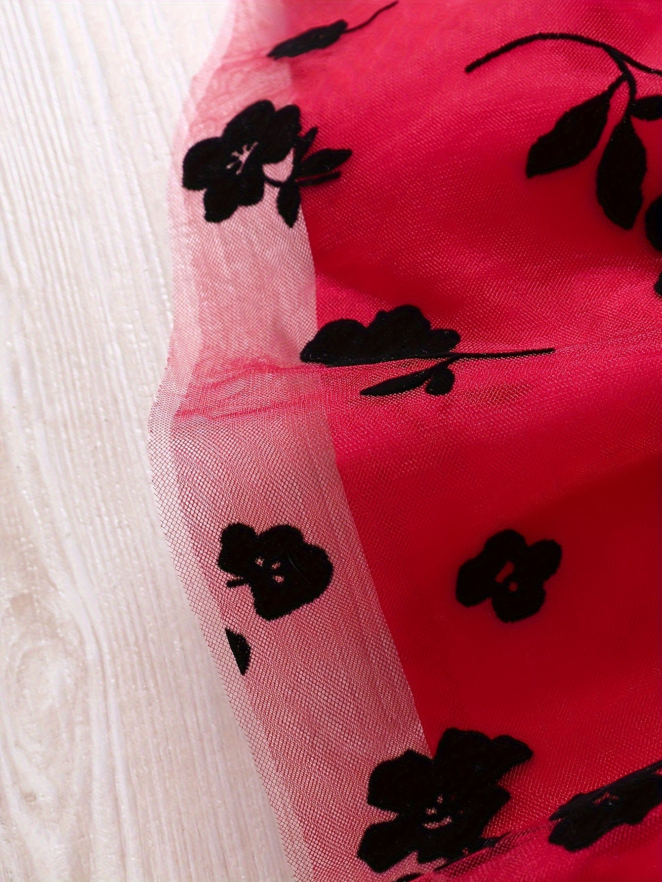 Splicing Flower Graphic Cami Tutu Dress Girls Summer Clothes Party Gift
