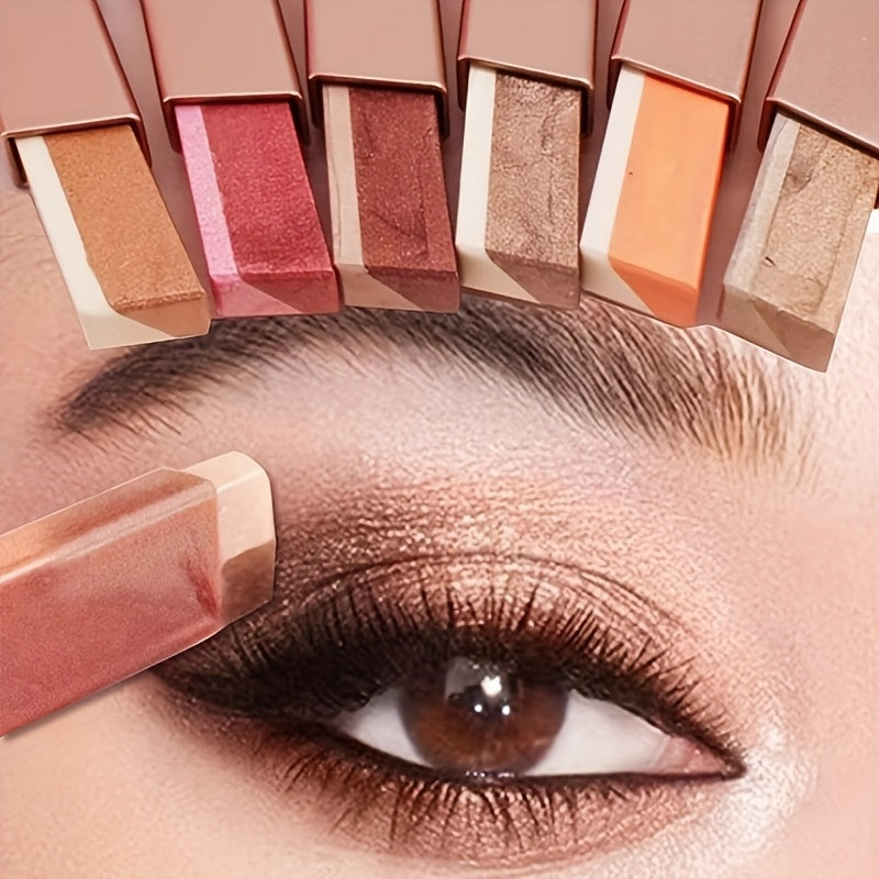 Double Color Gradient Eyeshadow Stick Waterproof And Long-Lasting Eye Makeup