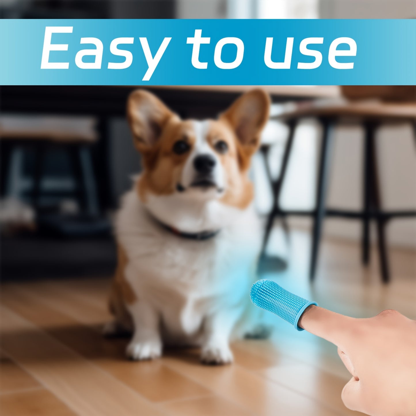 Dog Super Soft Pet Finger Toothbrush Teeth Cleaning Silicone Tooth Brush Tool Dog Cat Cleaning