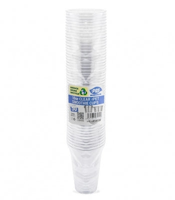 RPET Smoothie Cups 10oz 50pc