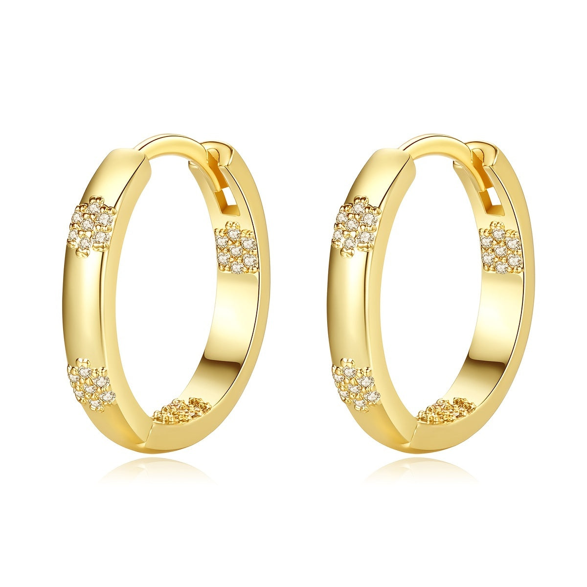 1 Pair Elegant Huggie Hoop Earrings