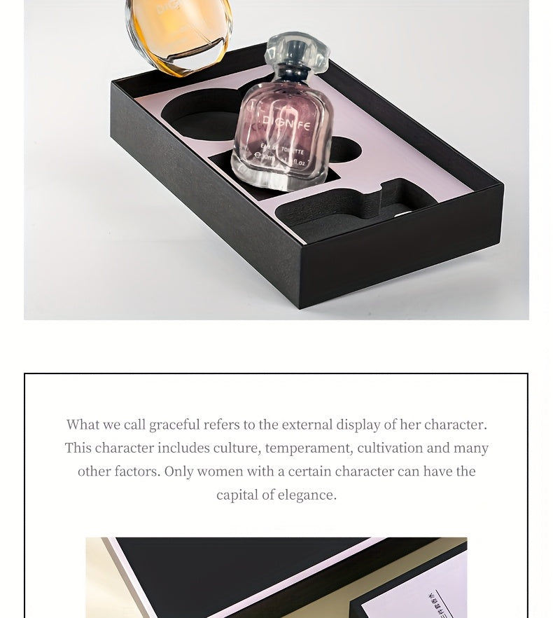 DIGNIFE Paris Night Gift Box Women's Eau De Parfum perfume 3pcs Set Body spray Vanilla Sweet Food Fuqi Flower Tone Lasting Fragrance Holiday Gift Box Preferred