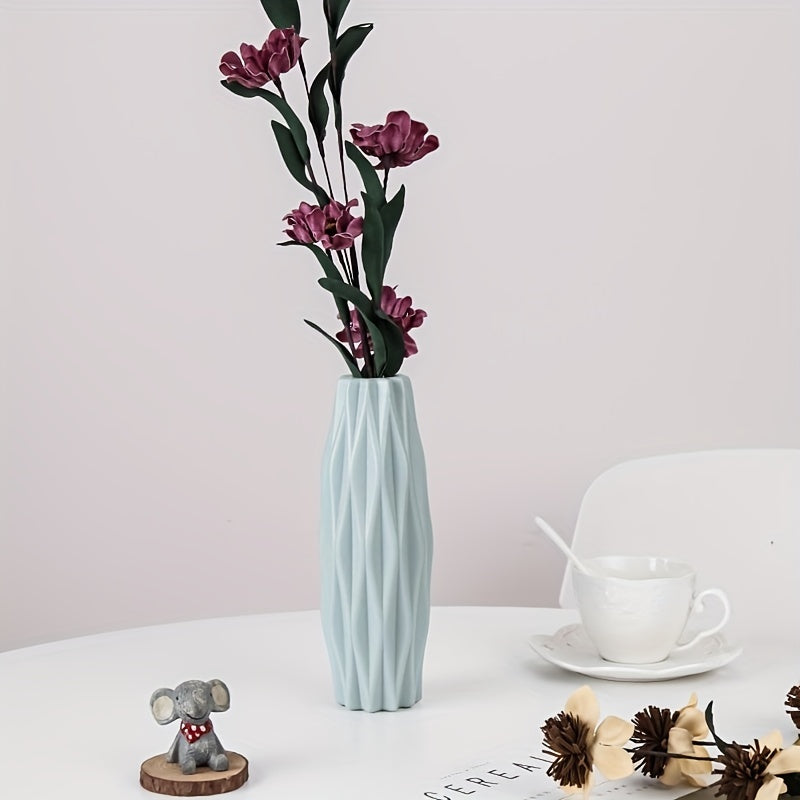 1pc, Nordic Plastic Vase, Creative Modern Vases, Nordic Style Flower Arrangement, Simple Flower Vases Decor, Scene Decor, Room Decor, Wedding Supplies, Wedding Favors (Flowers Not Included)