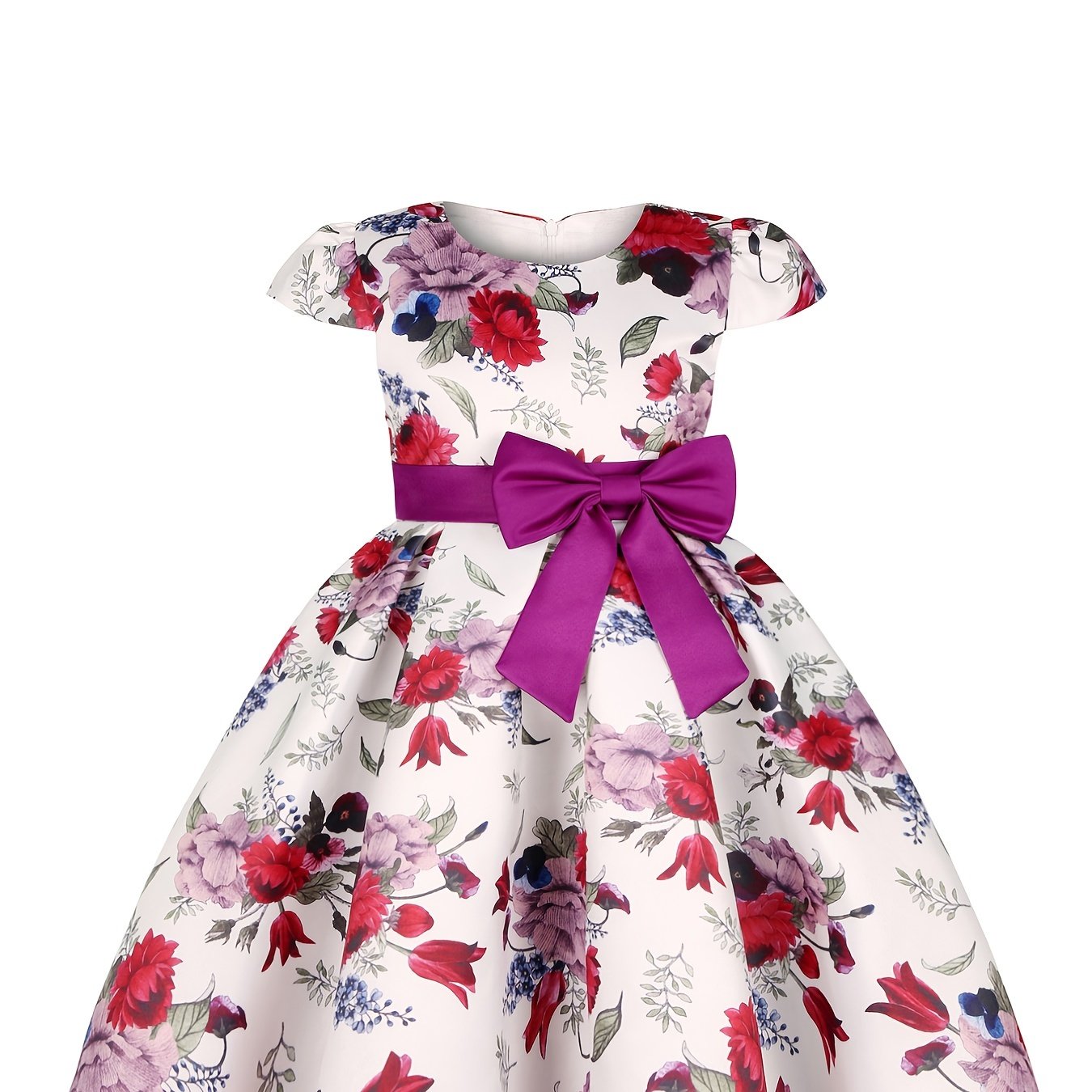 Children Eden 3-10 Years Girls Rose Print Dress
