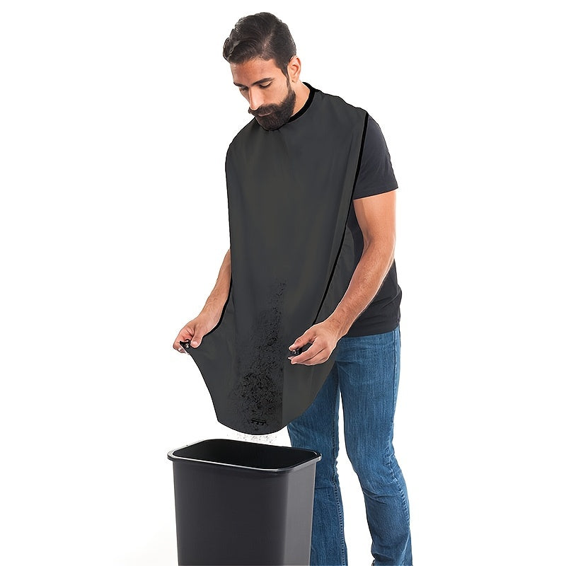 Men's Shaving Apron Beard Catcher Cape Grooming Bib Facial Hair Removal Adult Bib Razor Cleaning