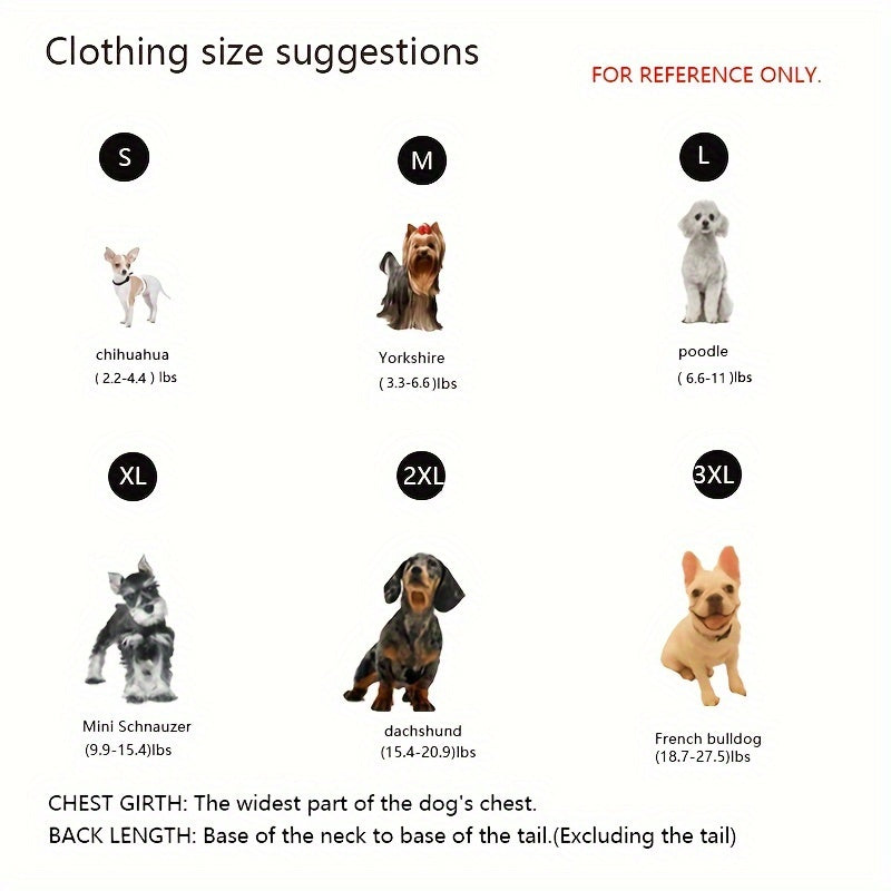 Reflective Waterproof Dog Jacket, Zippered Pet Coat with Belt Loops, 100% Polyester Woven Snow Suit for Small, Mini & Toy Breeds, Random Color