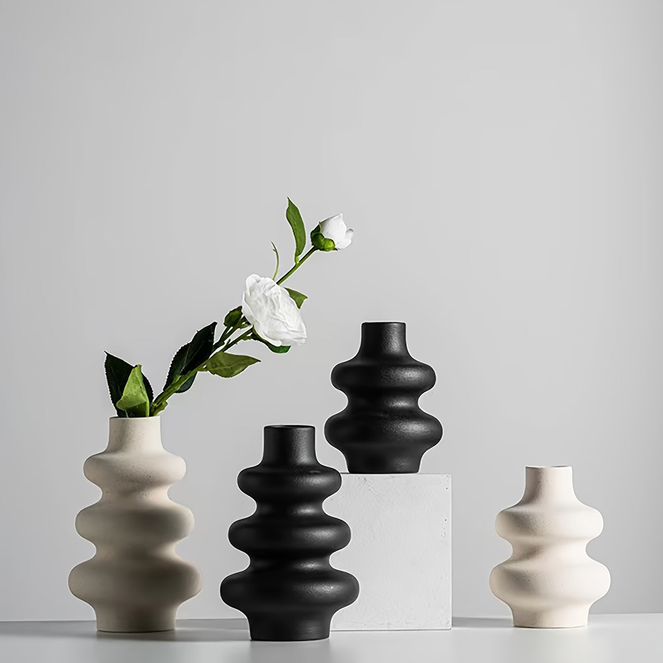 Boho-Elegant Spiral Ceramic Vase: Perfect for Home & Wedding Decor, Ideal for Special Occasions - A Thoughtful Gift